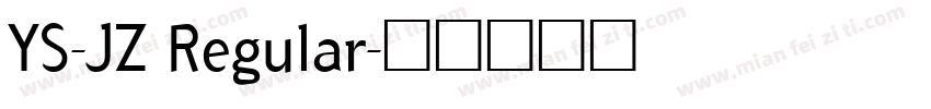 YS-JZ Regular字体转换